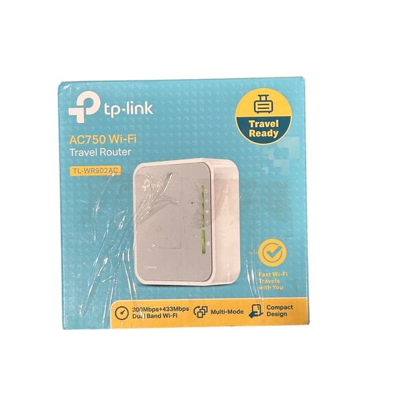 TP-Link TL-WR902AC AC750 Wireless Portable Nano Travel Router Dual Band WiFi - Picture 1 of 4